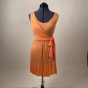 Color Me Red Orange Wrap Dress size M